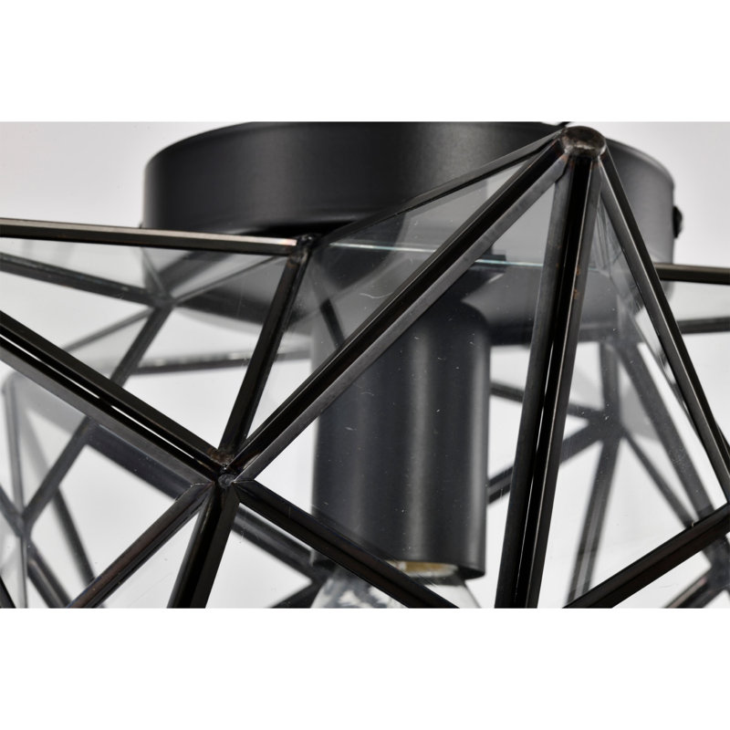 Kipton Flush Mount, Matte Black