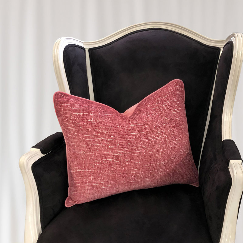 Ewoud Feather Throw Pillow, Rose