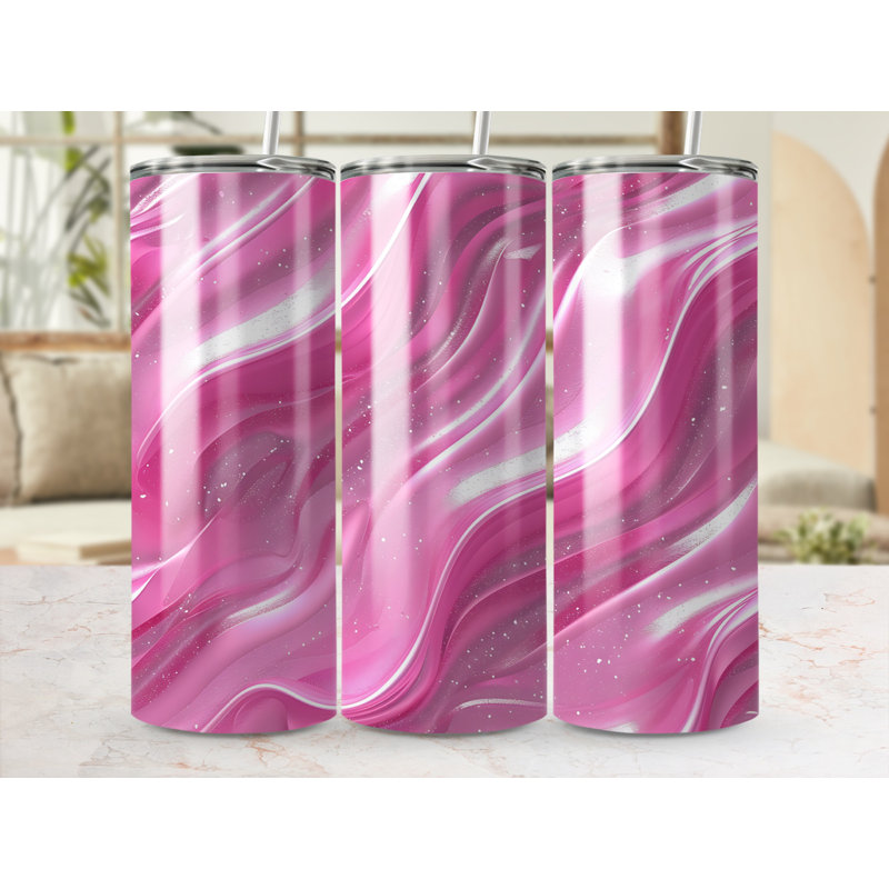 Choose Handmade Tumblers 591ml Vacuum Insulated Stainless Steel (18/8) Travel Tumbler with Straw