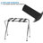USTECH Luggage Rack-Single Tier, Assembled, Storage Organizer, Chrome, Pack of 1