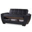 Causeuse convertible rembourrée avec rangement, causeuse pour studio, dortoir, salon-117845661