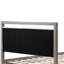 Très grand lit avec tête de lit Boucle, finition en bois gris, fabrication solide, support de matelas optimal, cadre de panneau sous-espace supplémentaire, bois d'hévéa de grande capacité, lattes silencieuses, style de décor de chambre à coucher-1389312569