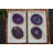 Agate / Geode Agate Ceramic Jute Leather Crystal Novelty Round 4 Piece Coaster Set-1083091668