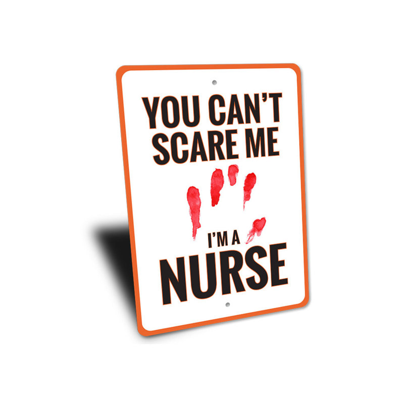 «I'm A Nurse», panneau en aluminium, H 14 po x l 10 po x P 0,04 po
