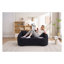 Causeuse courbée sans os avec 3 coussins, tissu chenille et mousse compressée-2135714069