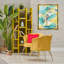 «Blue & Yellow Heron Bird», art mural encadré flottant par Ethan Harper-1233020658-1233020657