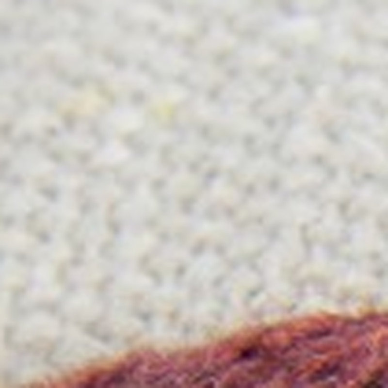Coussin lombaire tressé à franges en macramé, rouille