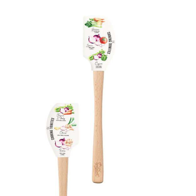 Spatulart® Cooking Trinities  Wood Handled Spatula