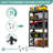 5 Tier Metal Garage Storage Shelves - Industrial Utility Rack with Adjustable Shelves-133564265