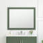 Bernharda l 40 po x H 32 po Miroir de salle de bain rectangulaire à montage en surface moderne et contemporain vert forêt-1287982790-1287982789