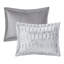 Édredon en fausse fourrure simple / simple TG avec rembourrage et surpiqûres en vison gris texturé-119383936