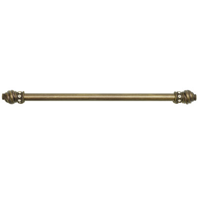 Caché with 5/8 smooth center long pull with 16 rivoli Swarovski Aurore Boreale Crystals