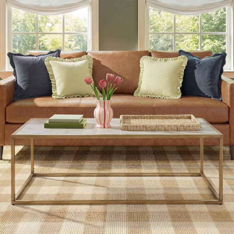 Wells Marble Top Single Coffee Table