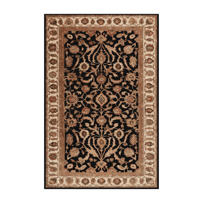 Machine Washable Persian Brown Area Rug