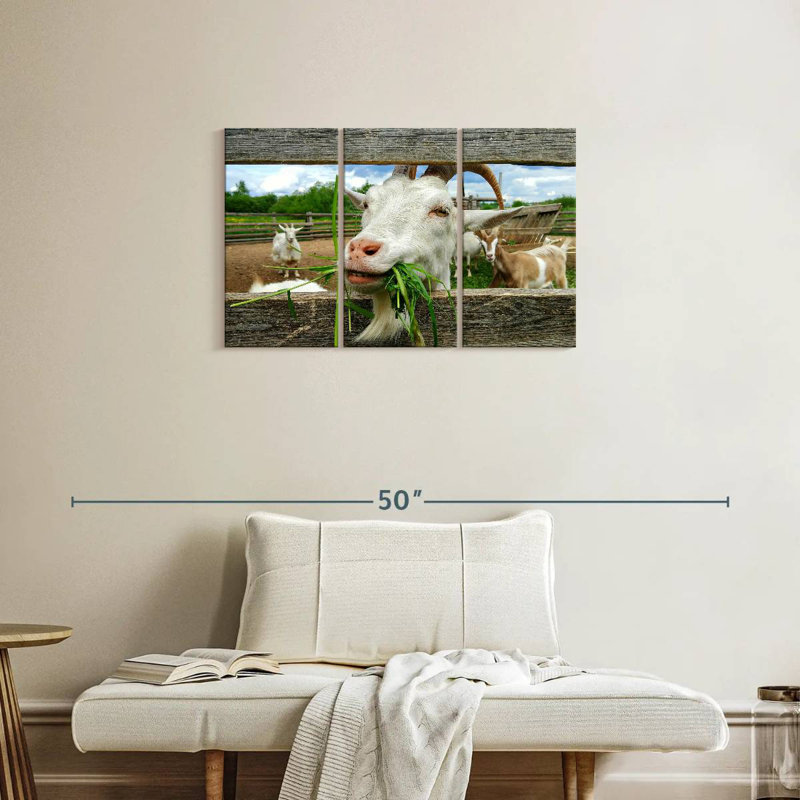 Brampt Euphoric Goat, 20" H x 33" W