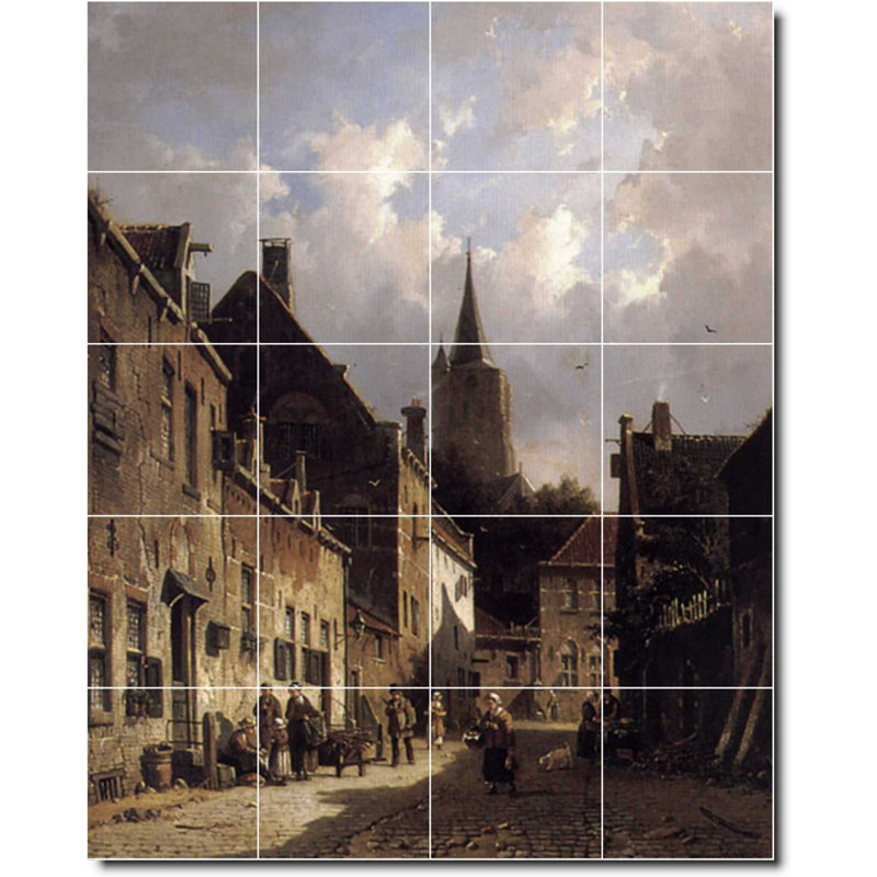 Carreau de céramique décorative 24 po x 30 po 6 po x 6 po, City 03048