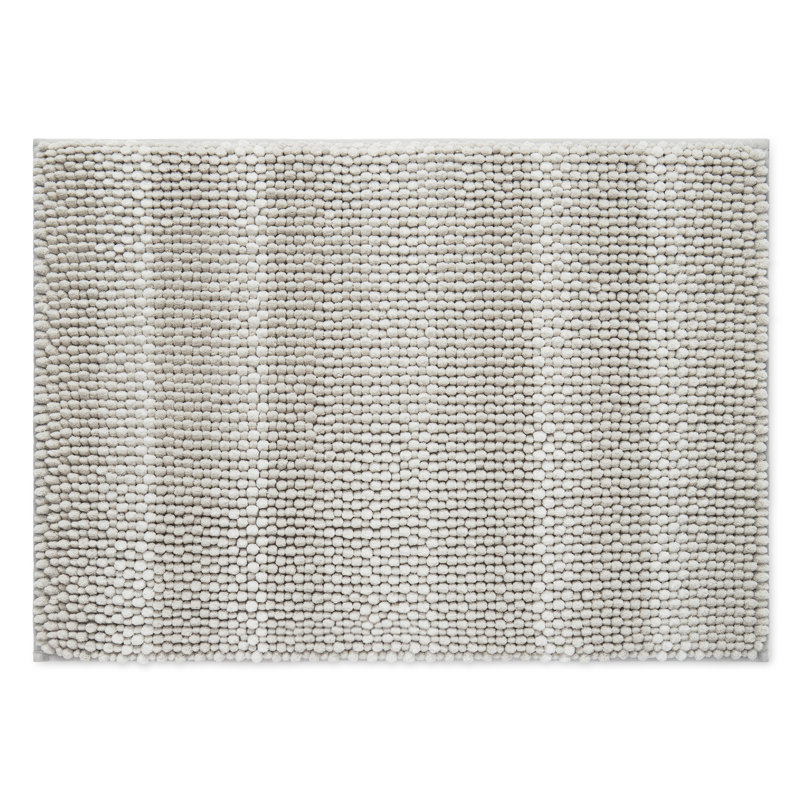 Tapis pour salle de bain Nubby, Gris