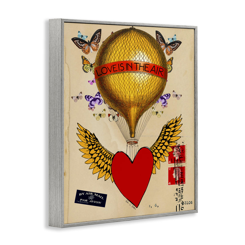 «Winged Heart Love Is In Air», estampe numérique, design par Erika C. Brothers, Estampe numérique Farmhouse
