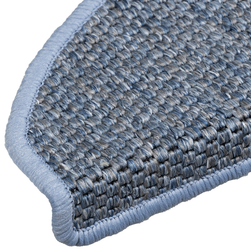Shellson Non-Slip Stair Tread, Semi-Circle 21cm x 65cm, Blue