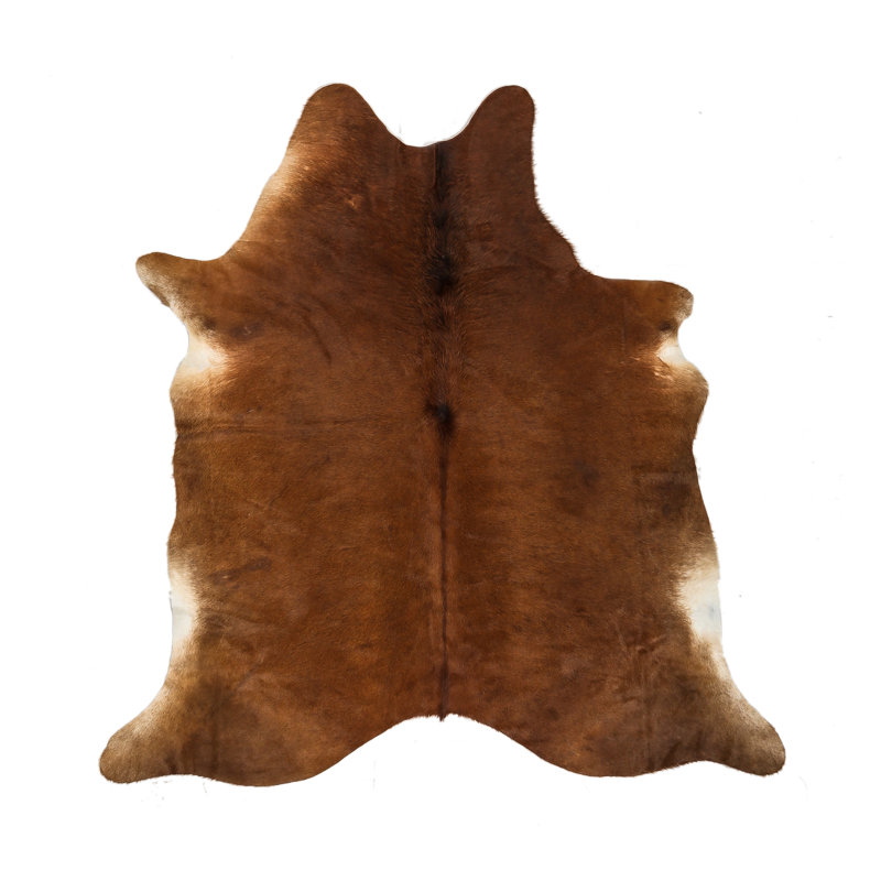 Myrtletown Animal Print Cowhide Flatweave 2cm X 1.75cm Area Rug