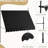 118" Deck Awning With Adjustable Legs And Protected Cover, For Porch, Window, Door, Black Retractable Sun Shade Awning, Protection Legs,