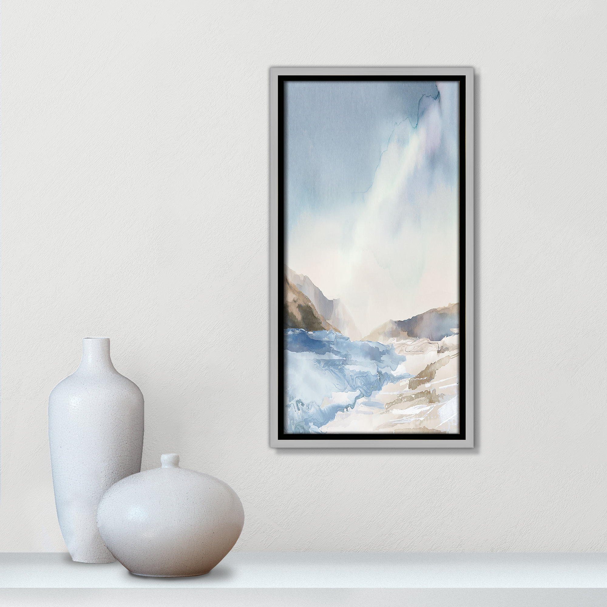 Mystic Shores Print by Mystic Shores, 17.5" H x 9.5" W, Silver