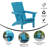 Barnason Commercial Grade All-Weather Adirondack Chair with Swiveling Cupholder-1434596224