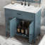Meuble-lavabo de salle de bain avec tiroirs de meuble-lavabo et rangement fermé