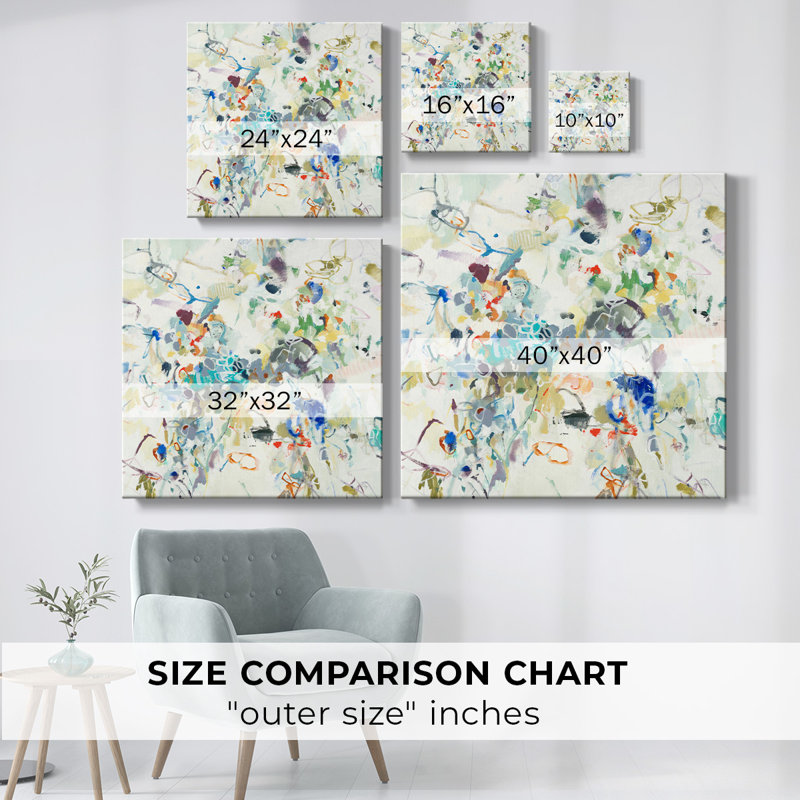 Party Time II-Gallery Wrapped Canvas, 16" H x 16" W x 1.5" D