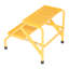 ESCABEAU EN ALUM-2 MARCHES-JAUNE