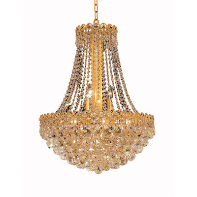 Lustre empire unique à 11 lumières Zoila