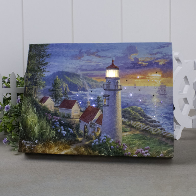 Evening Watch 8X6 Lighted Tabletop Canvas
