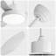 Ventilateur de plafond de 47 pouces avec lumière DEL de 22 W, moteur à courant continu réversible à 6 vitesses et télécommande pour le salon-503073574-503073575
