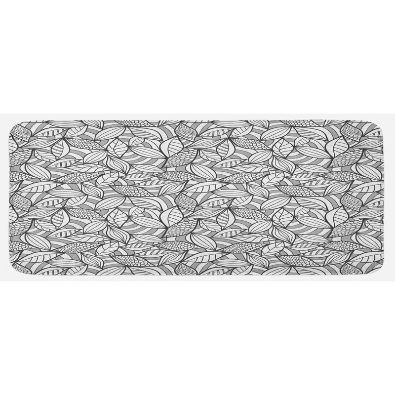 Tapis de cuisine à feuilles