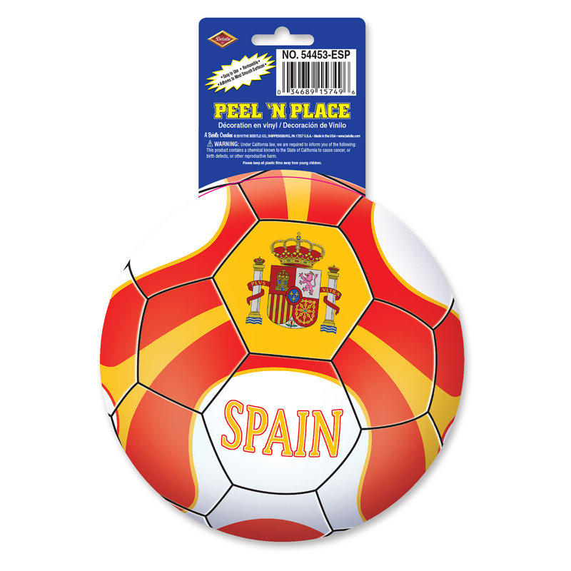 Peel 'N Place - Espagne - 5 ¼ po - paquet de 12