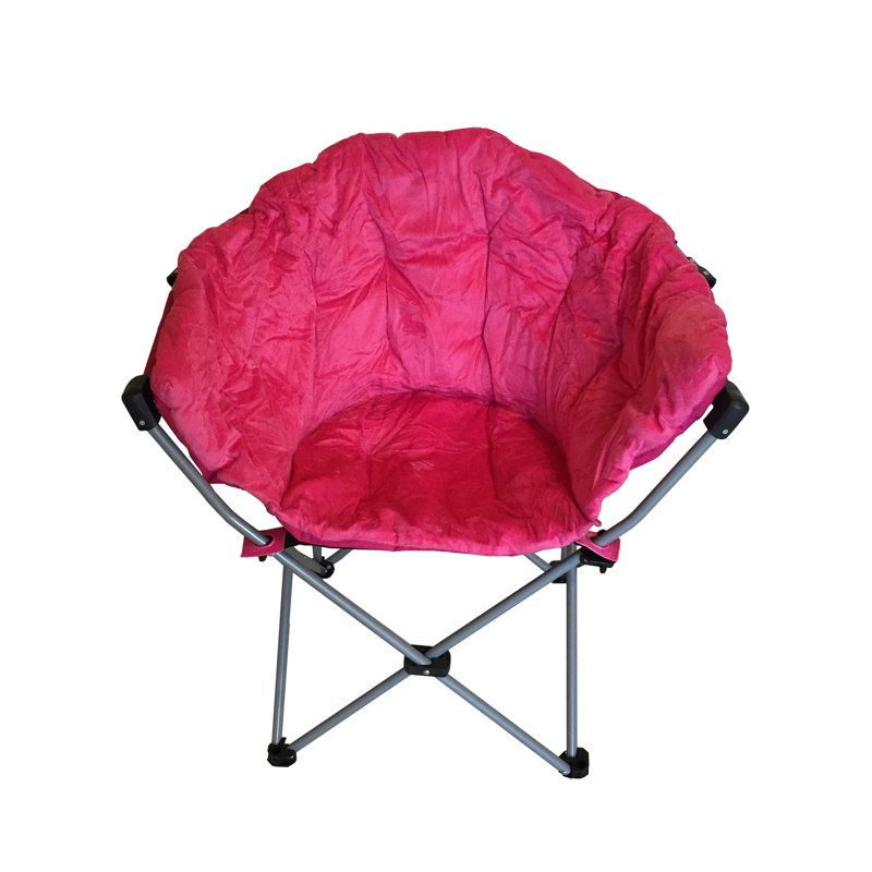 Fauteuil Papasan en polyester de 30,3 po de large Home & Garden, Rose