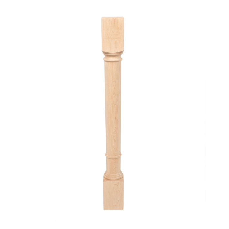 Pieds pour îlot de colonne Behre, H 35,25 po x l 3,75 po x P 3,75 po, Érable