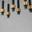 Luminaire suspendu cylindrique à DEL à 8 lumières Aliène