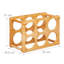 6 Bottle Wine Bottle Rack Beige