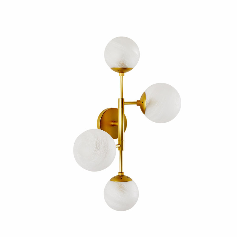 Christelle Sconce, Antique Brass, Matte Swirl