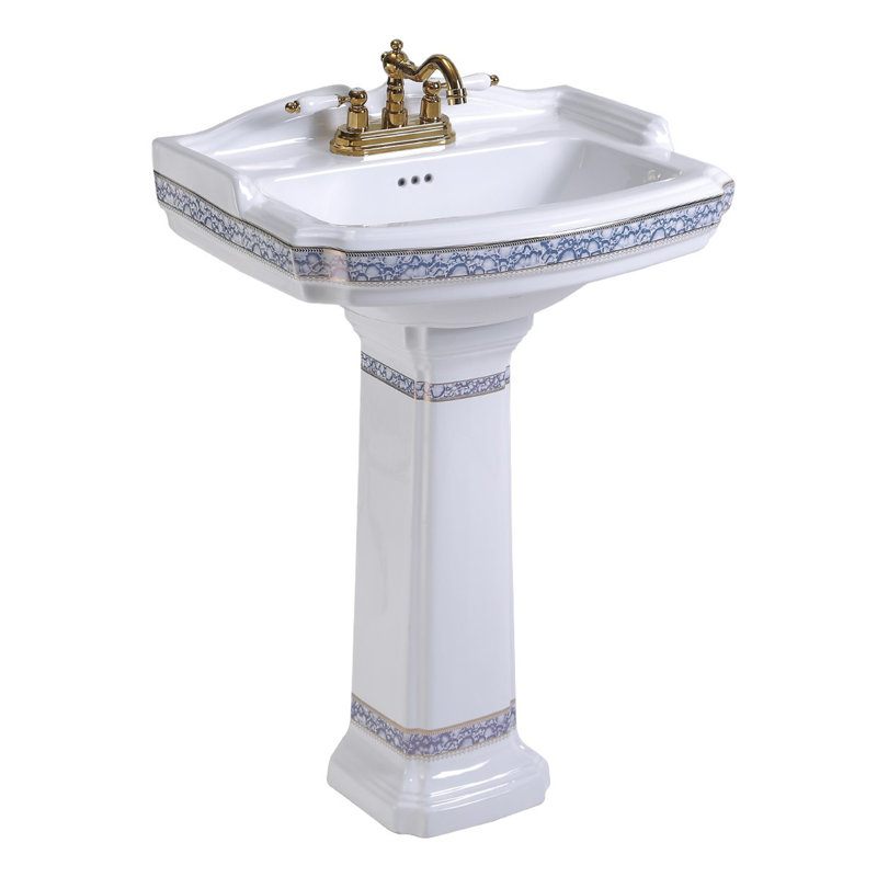 The Renovators Supply Inc. 22.88'' White Porcelain Rectangular Bathroom Sink with Overflow