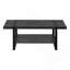 Table basse, accent, cocktail, rectangulaire, salon, L 48 po, stratifié noir, métal noir, contemporain, moderne-915974470