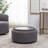 Savinien Upholstered Round Storage Ottoman-924381052