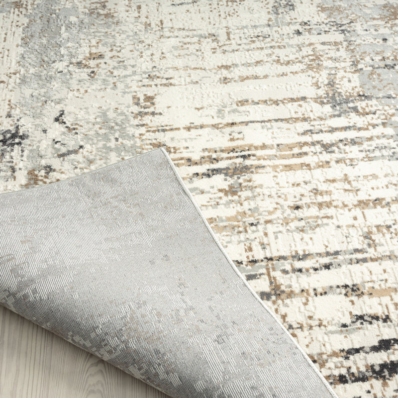 Broshous Area Rug in Gray, Rectangle 5'6" x 8'6"