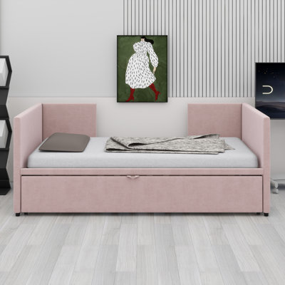 Upholstered Daybed With Pop Up Trundle