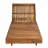 Outdoor Chaise Lounge Chair With 6-Position Adjustable Backrest,Acacia Solid Wood,Teak Color (Only Lougne Frame, Not Include Cushion)-2139081651