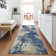 Machine Washable Indoor/Outdoor Xhevrie Navy Rug