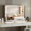 Miroir de salle de bain avec lumières 31,5 "x 22,8" avec bande lumineuse en cristal et miroir de salle de bain Hollywood