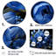 «Azure Blue Tulips Bloom» sur toile-97031203-97031197