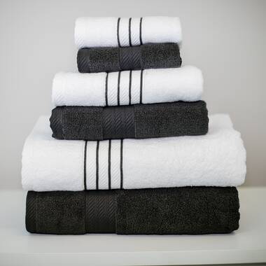 Josann Highly Absorbent 800 GSM Turkish Cotton Bath Towels (Set of 2) Latitude Run Color: Charcoal